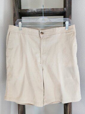 John Blair Relaxed-Fit Back-Elastic Shorts Size 34 LIKE NEW EXCELLENT CONDITION